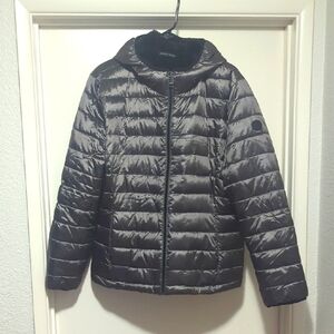Andrew Marc Chrome Colored Puffer Jacket